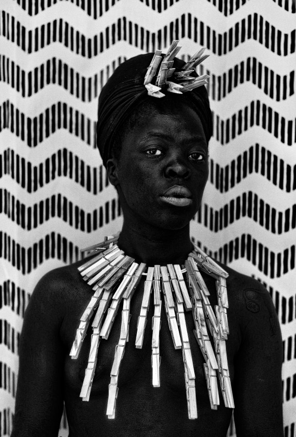 Zanele Muholi,&nbsp;Misiwe II, Biljmer, Amsterdam,&nbsp;2017. Gelatin silver print, image: 19 3/4 x 13 1/3 inches, paper: 23 2/3 x 17 1/4 inches.