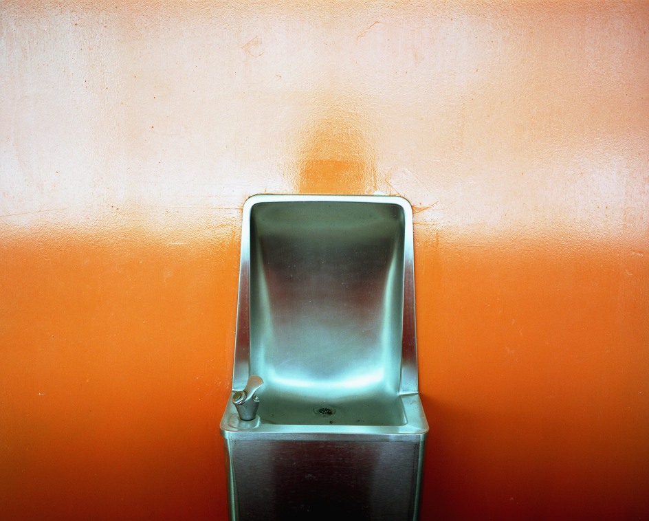 Orange Water Fountain, PS26, Governor&#039;s Island, 2003. Archival pigment print, 20 x 24 inches.