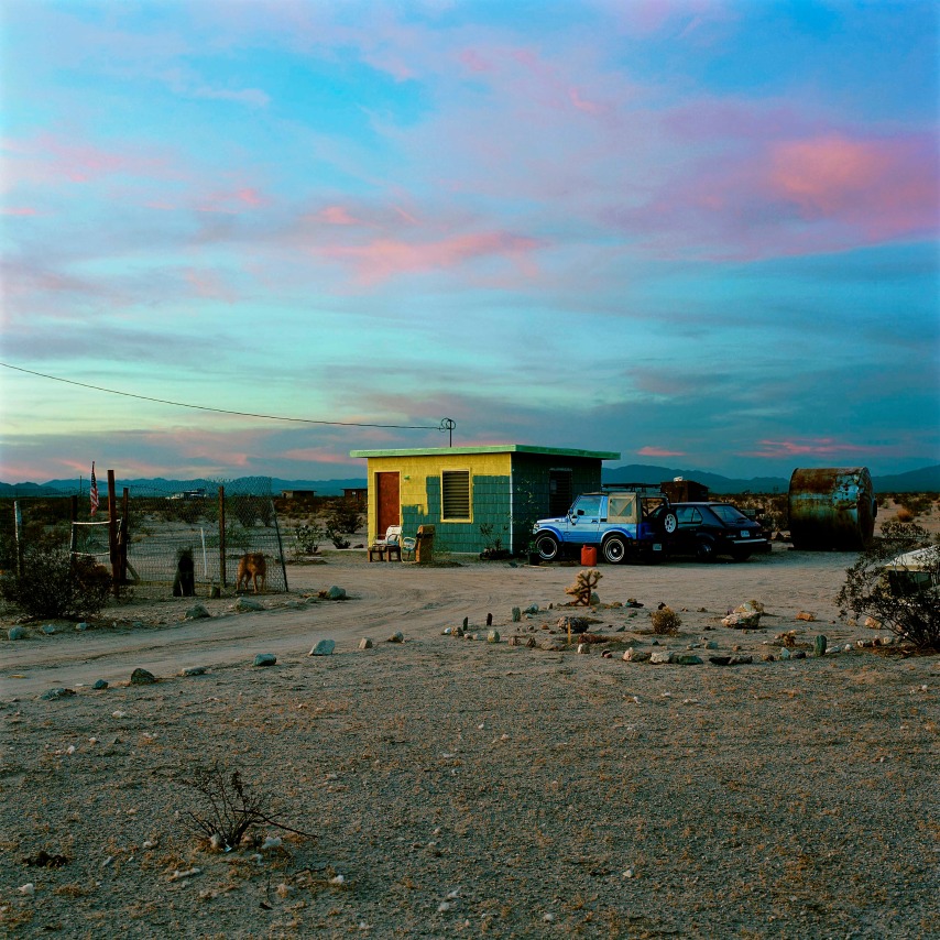 John Divola,&nbsp;N34&deg;09.951&rsquo; W115&deg;49.269&rsquo;, 1995-1998, from the series Isolated Houses.&nbsp;Archival pigment print 24 x 20 inches.