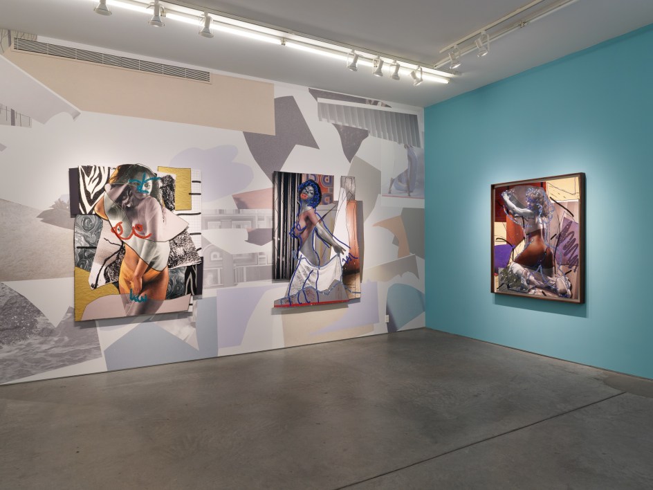 Installation view, Mickalene Thomas, je t&#039;adore, Yancey Richardson Gallery, 2023.