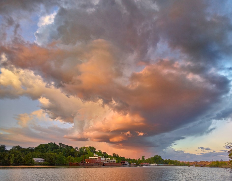 Anvil Cloud, Rondout Creek, 2022. Archival pigment print, 50 x 60 inches.