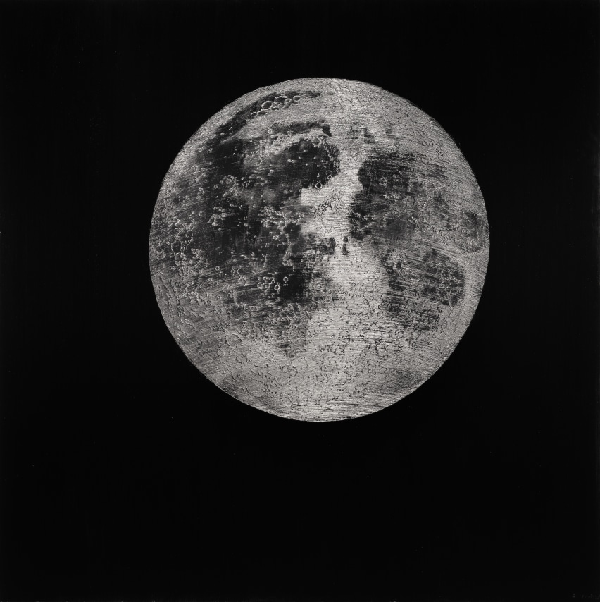 Karen Gundersonm, Blue Moon, 2024. Oil on linen, 60 x 60 inches.
