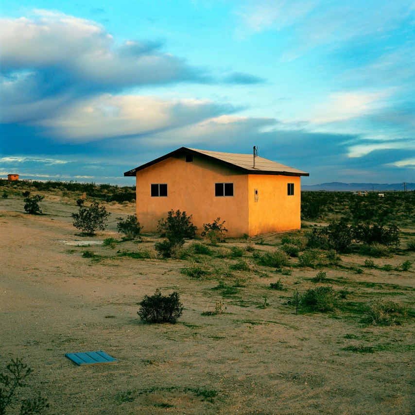 John DIvola, N34&deg;11.185&rsquo; W116&deg;06.725&rsquo;, 1995-1998, from the series Isolated Houses.&nbsp;Archival pigment print, 42 x 40 inches.