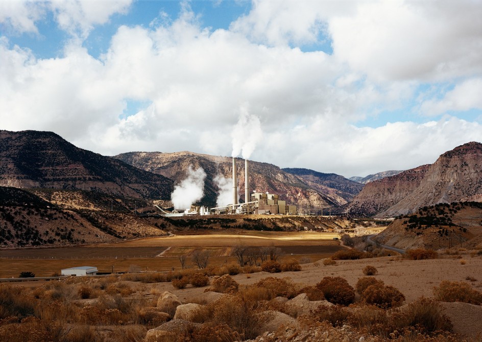 Untitled, (Power plant), Huntington, Utah,&nbsp;2017. Chromogenic print, 39 x 55 inches.&nbsp;