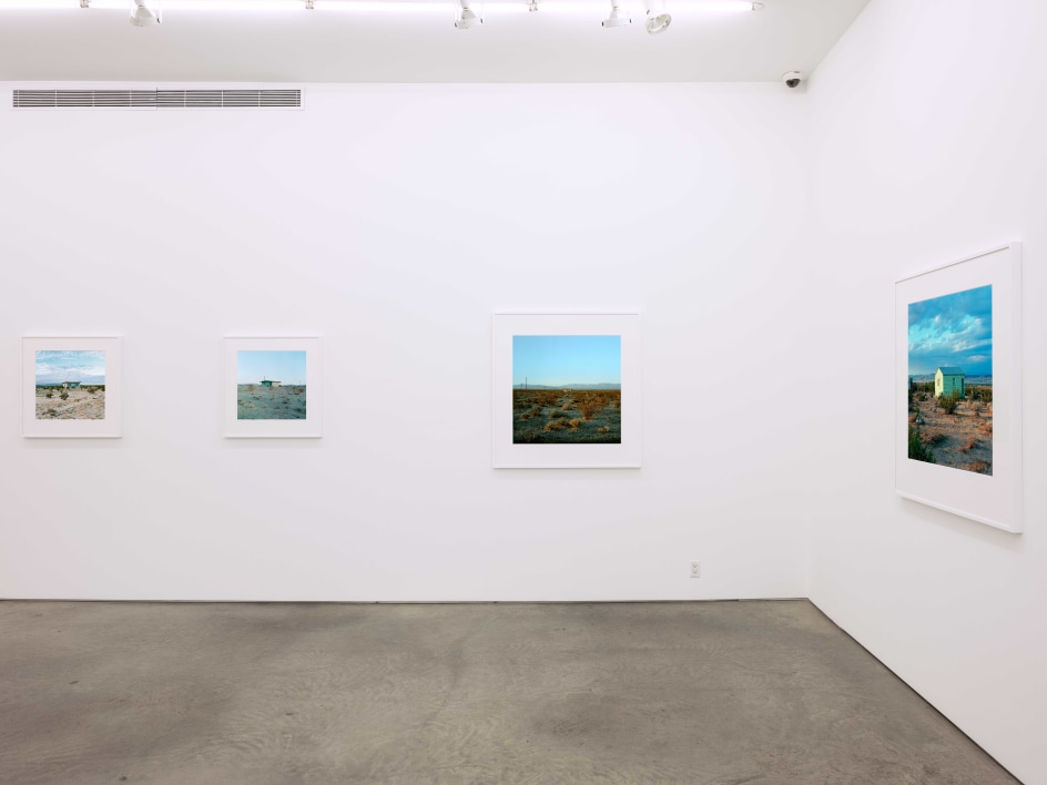 Installation view, John Divola,&nbsp;Isolated Houses, Yancey Richardson Gallery, 2023.