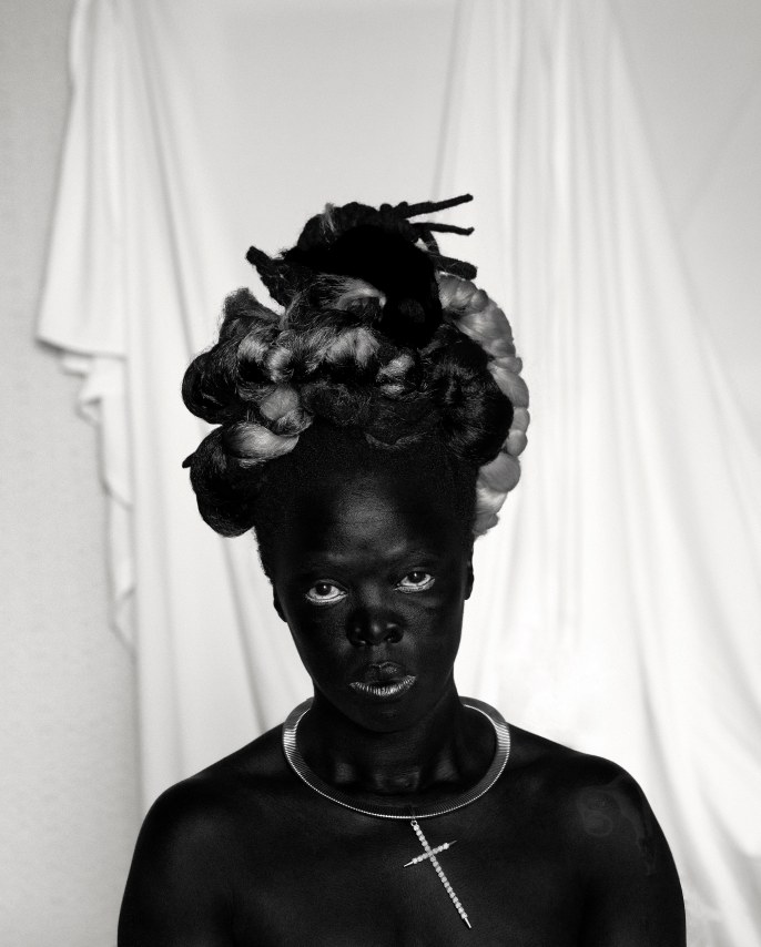 Zanele Muholi,&nbsp;Yikho II, Sheraton Hotel,&nbsp;2019. Gelatin silver print, 23 5/8 x 19 inches.&nbsp;