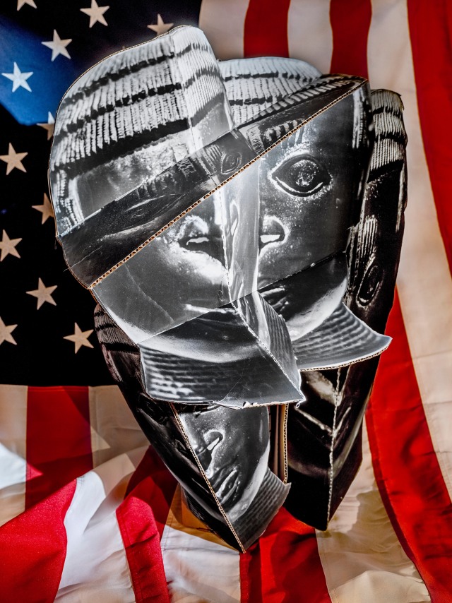 David Alekhuogie, Pan-American Gothic 1, 2025. Archival pigment print, 43 1/4 x 32 1/4 inches.