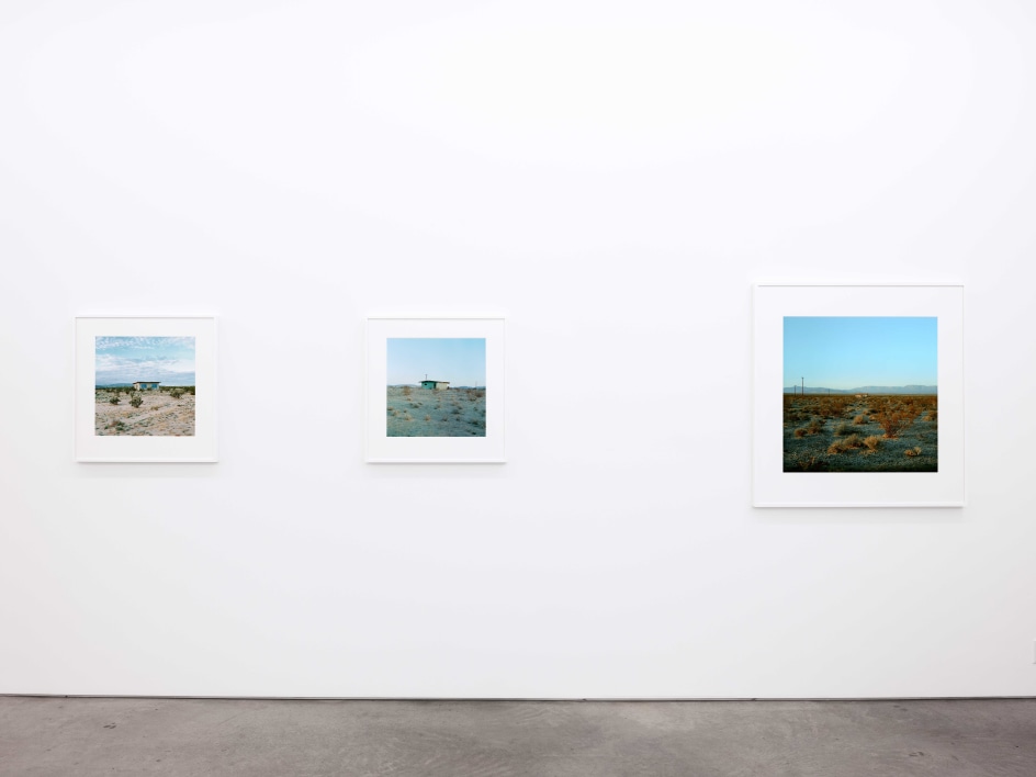 Installation view, John Divola,&nbsp;Isolated Houses, Yancey Richardson Gallery, 2023.