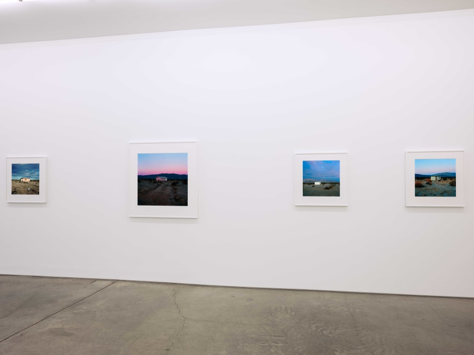 Installation view, John Divola,&nbsp;Isolated Houses, Yancey Richardson Gallery, 2023.