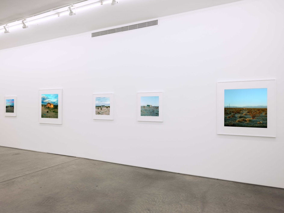 Installation view, John Divola,&nbsp;Isolated Houses, Yancey Richardson Gallery, 2023.