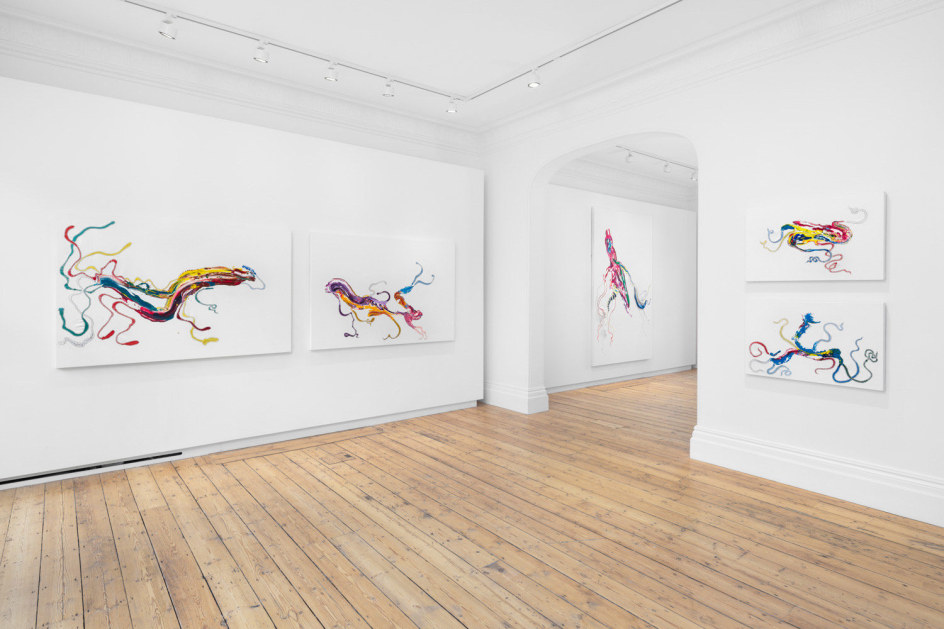 Nicholas Hlobo:&nbsp;Elizeni Ienkanyiso, Installation view, London