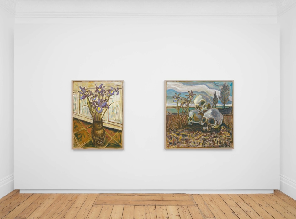 Billy Childish:&nbsp;where the black water slid, Installation View