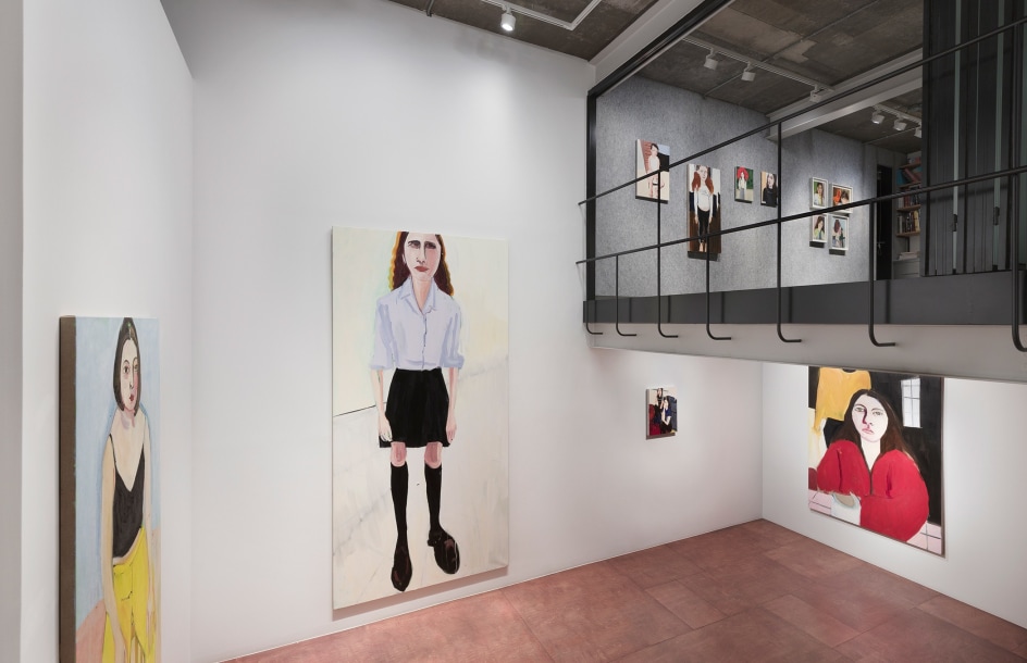 Chantal Joffe,&nbsp;Teenagers, Installation view, Lehmann Maupin, Seoul, 2020