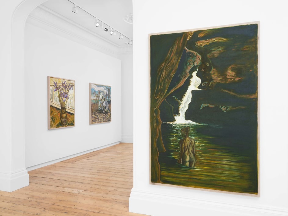 Billy Childish:&nbsp;where the black water slid, Installation View