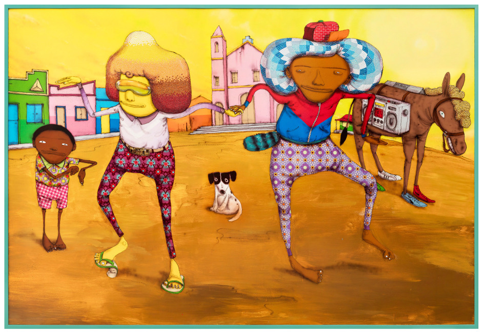 OSGEMEOS, Breakdance no Sert&atilde;o, 2017