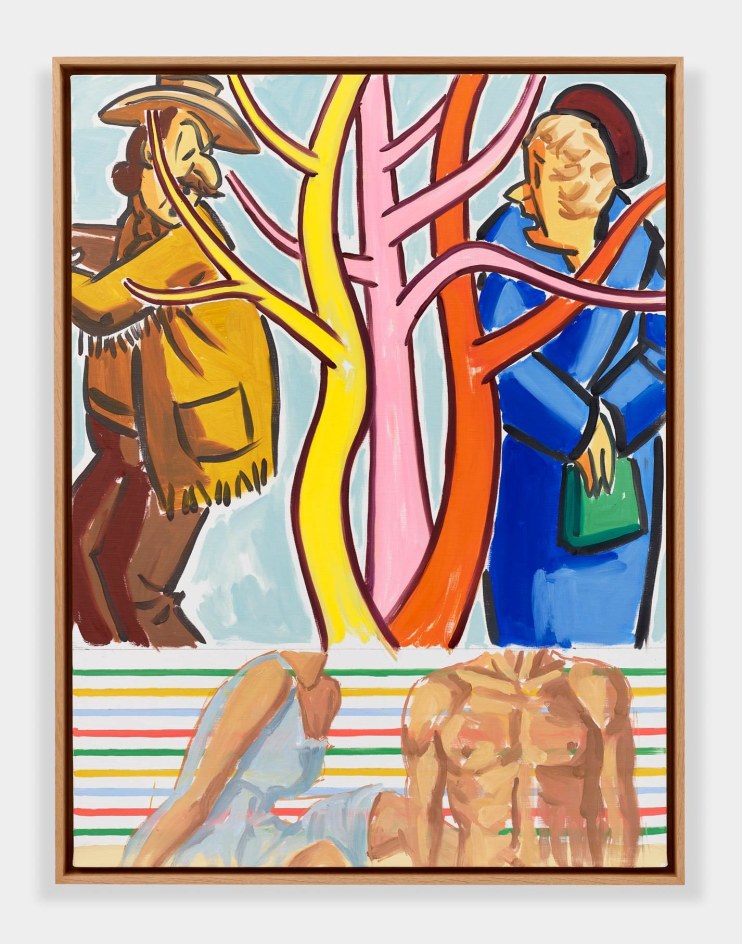 DAVID SALLE, Tree of Life, Cowboys, 2023