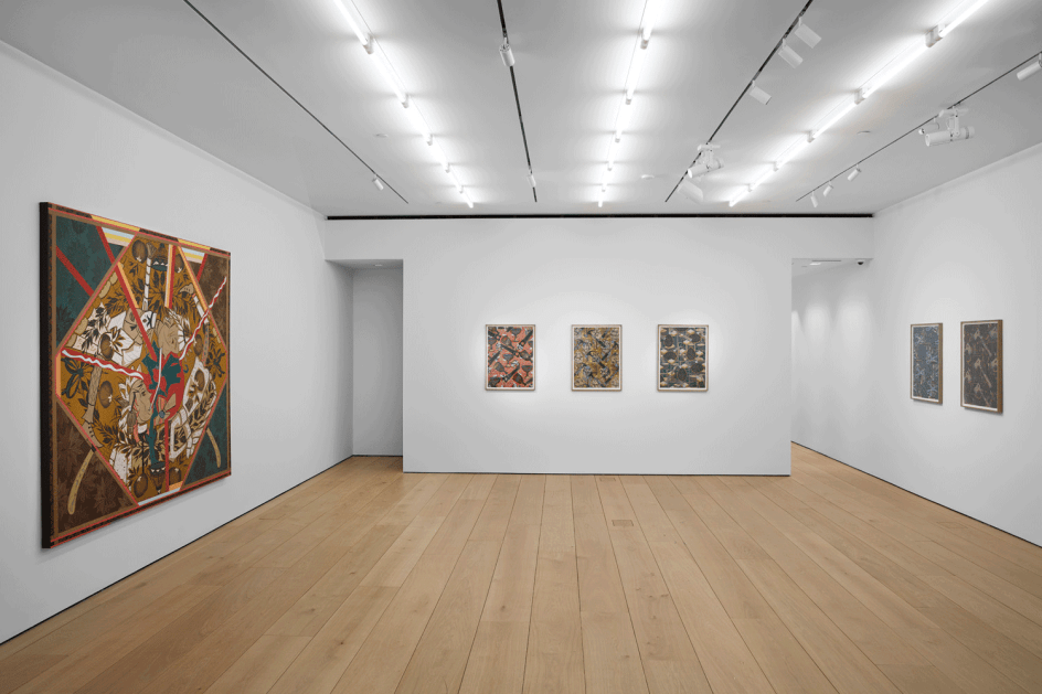 Lari Pittman,&nbsp;Found Buried, Installation view, Lehmann Maupin, New York, 2020