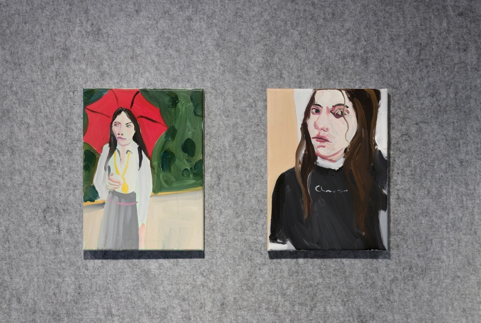 Chantal Joffe,&nbsp;Teenagers, Installation view, Lehmann Maupin, Seoul, 2020