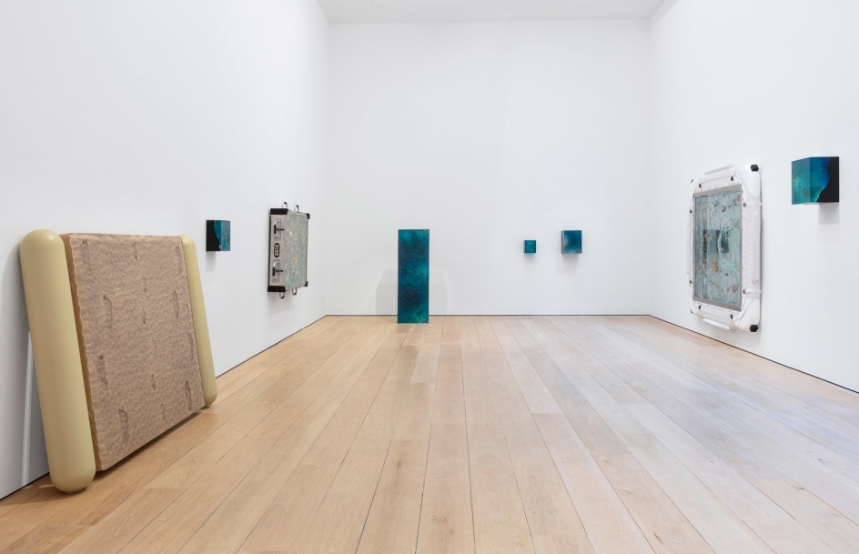 Ashley Bickerton: Seascapes at the End of History, Installation view, New York