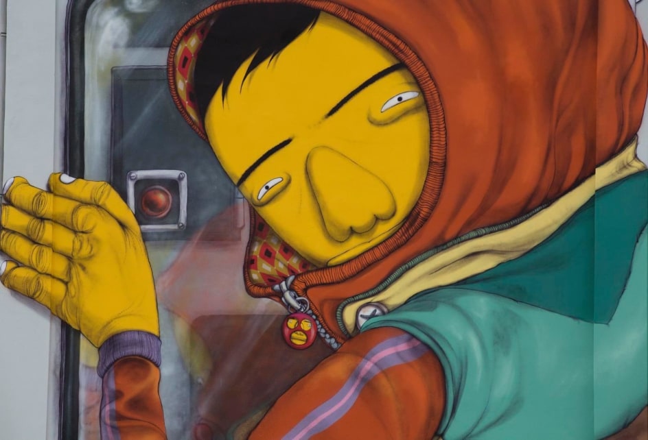  OSGEMEOS Ef&ecirc;mero&nbsp;(detail), 2016