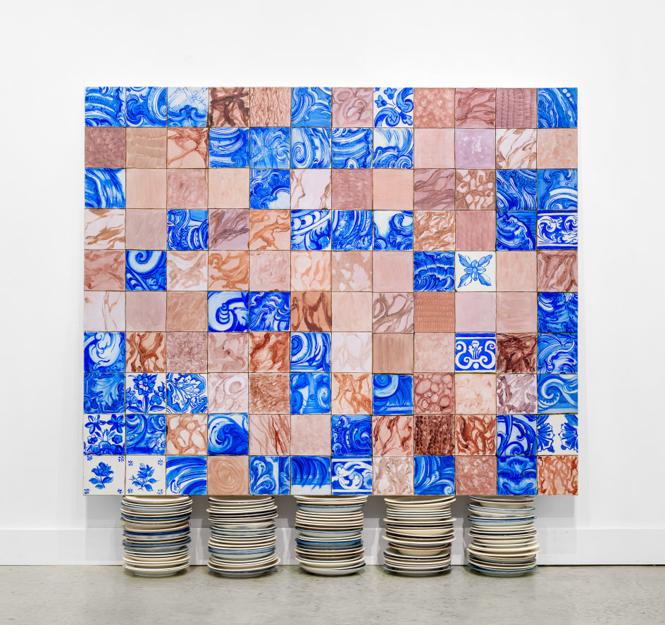 ADRIANA VAREJ&Atilde;O, Tela Sobre Platos (Painting on Plates), 1999