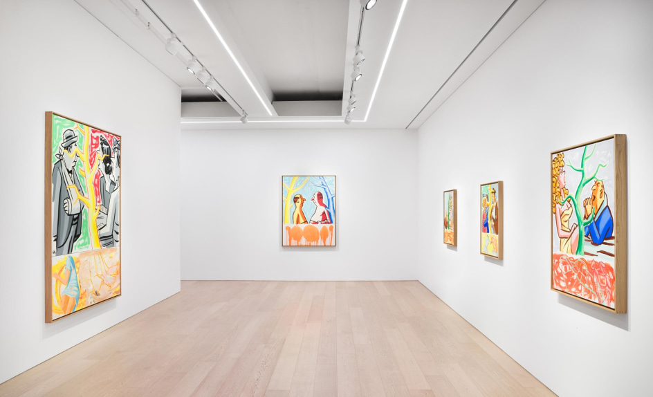 David Salle:&nbsp;World People, Installation View