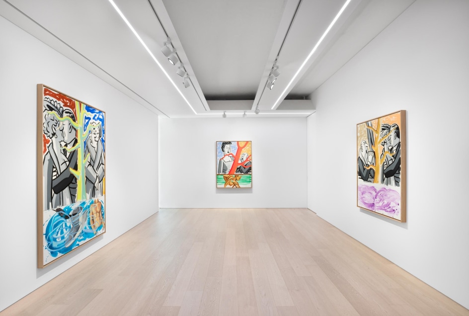 David Salle:&nbsp;World People, Installation View