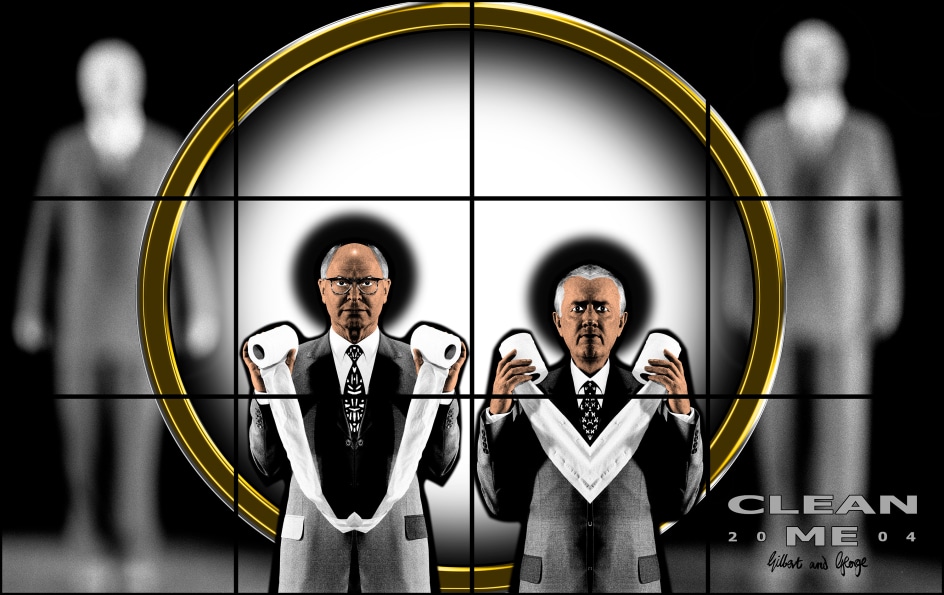 GILBERT &amp;amp; GEORGE, Clean Me, 2004