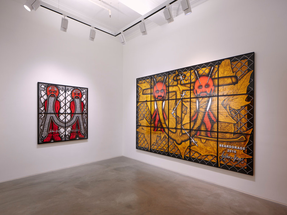 Gilbert &amp;amp; George,&nbsp;THE BEARD PICTURES, Installation view, Lehmann Maupin Hong Kong