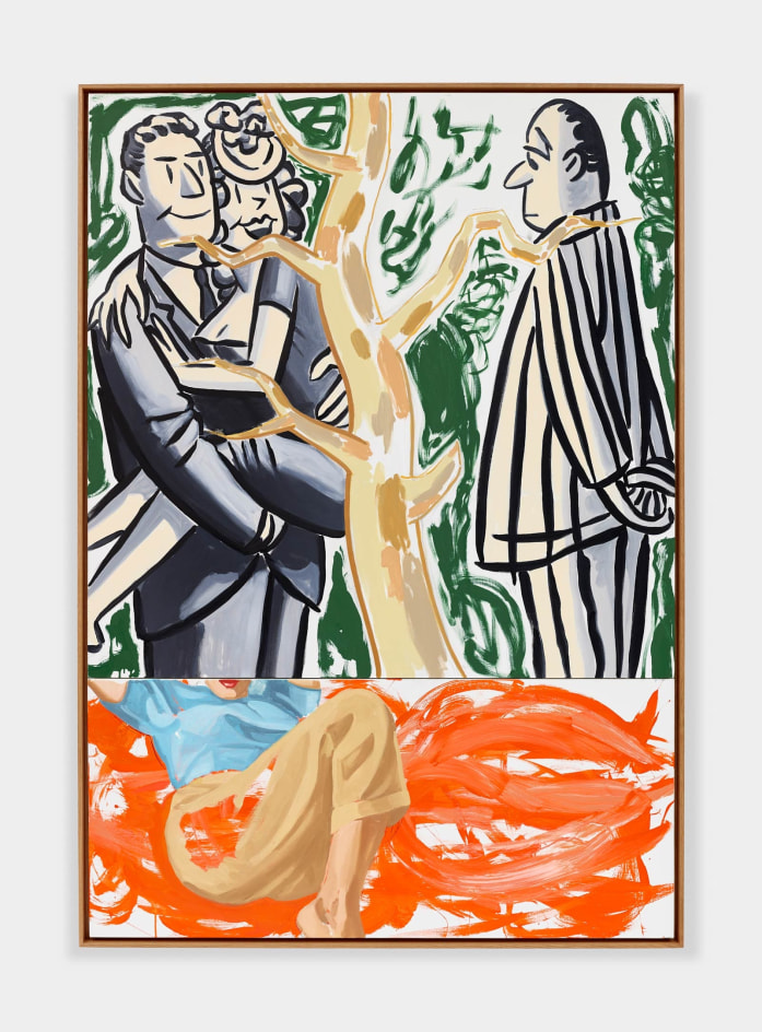 DAVID SALLE, Tree of Life, Couple, 2023