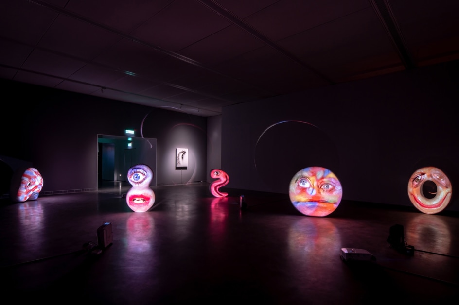 Tony Oursler: Black Box, Installation View