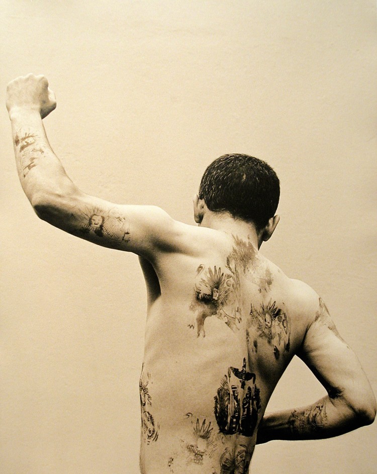 SADEGH TIRAFKAN, Body Sign #4, 2001