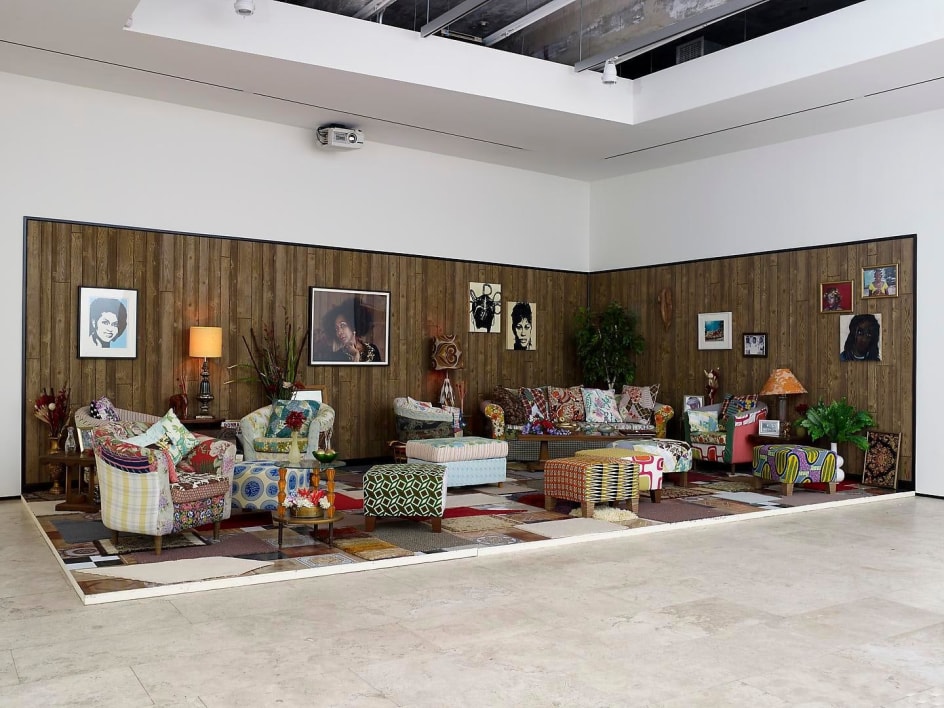 MICKALENE THOMAS: How to Organize a Room Around a Striking Piece of Art Installation view 2