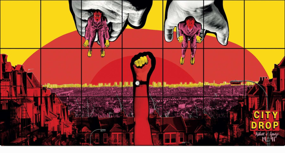 GILBERT &amp;amp; GEORGE, CITY DROP, 1991