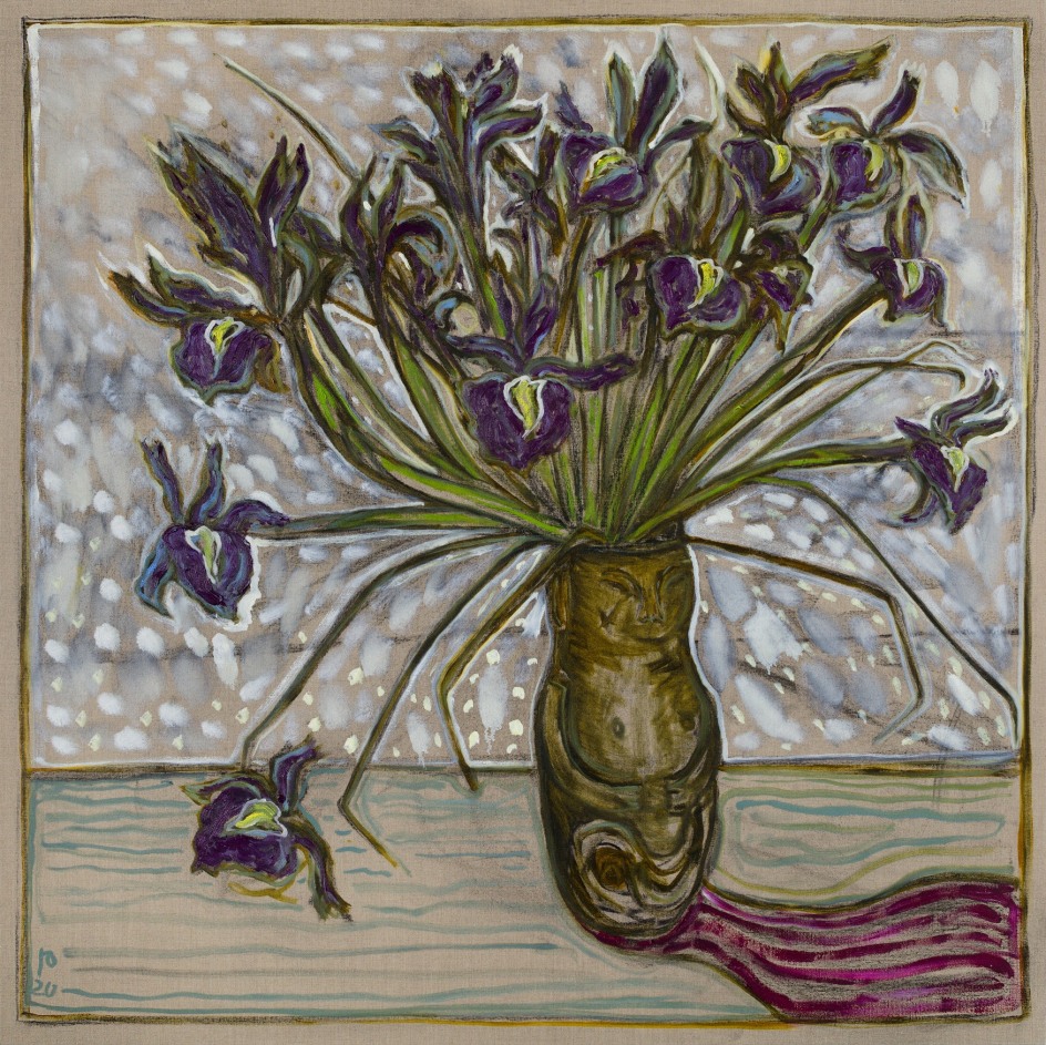 BILLY CHILDISH, irises, 2020