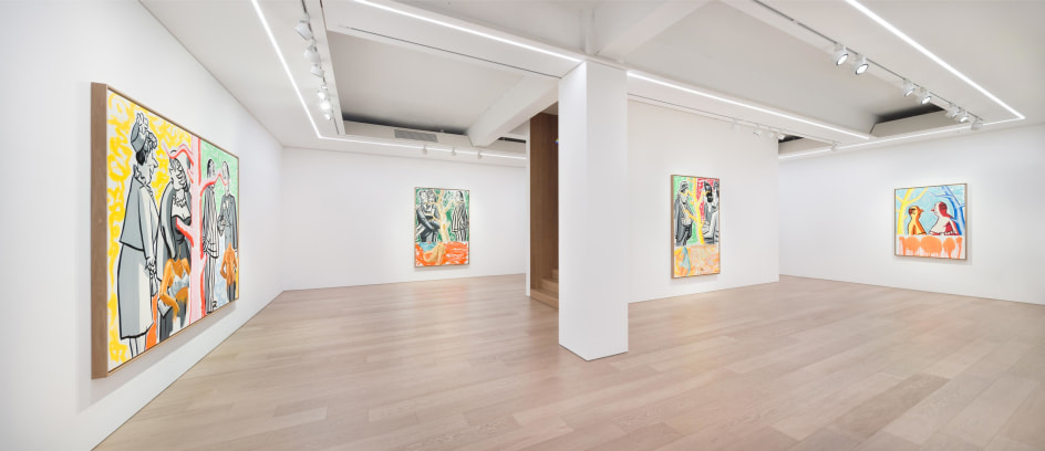 David Salle:&nbsp;World People, Installation View