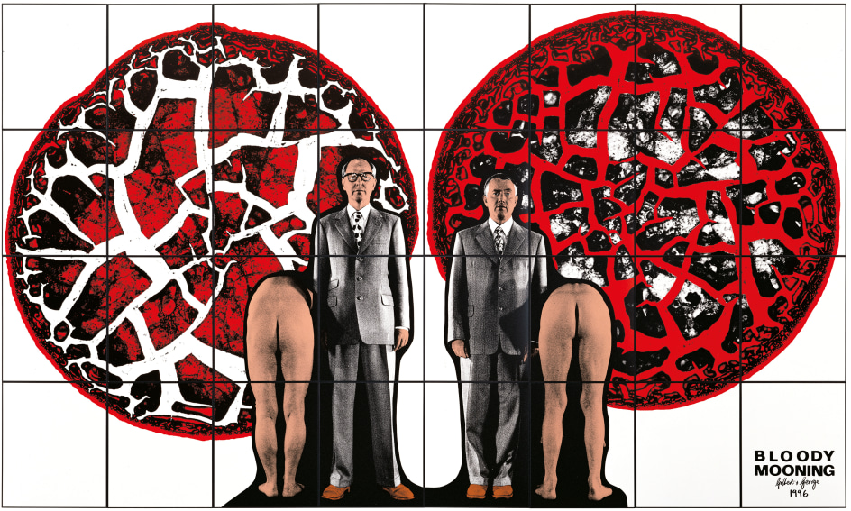 GILBERT &amp;amp; GEORGE, Bloody Mooning, 1996