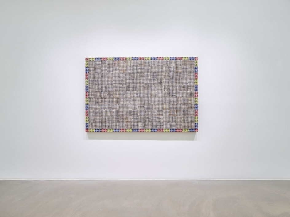 McArthur Binion,&nbsp;Hand:Work:II, Installation view at Lehmann Maupin, Hong Kong