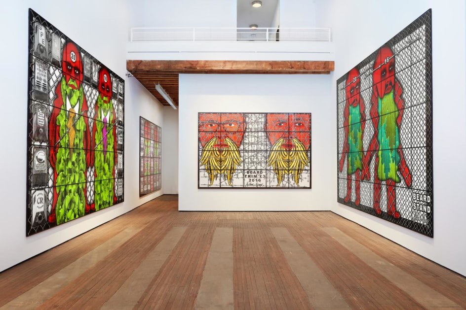 GILBERT &amp; GEORGE, THE BEARD PICTURES installation view 7