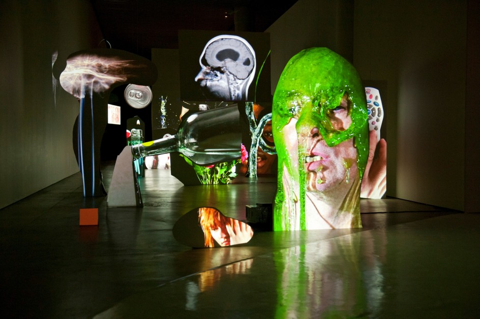 Tony Oursler: Face to Face, Installation&nbsp;view, ARoS Aarhus Kunstmuseum, Denmark, 2012