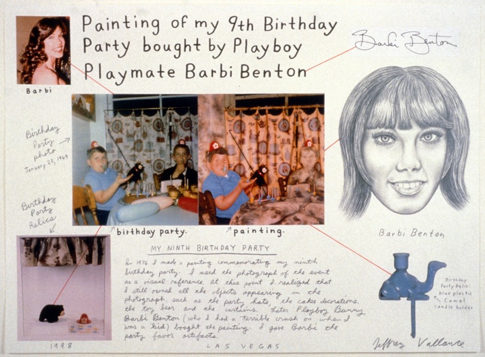 JEFFREY VALLANCE, Painting of My 9th Birthday Bought by Playboy Playmate Barbi Benton, 1998