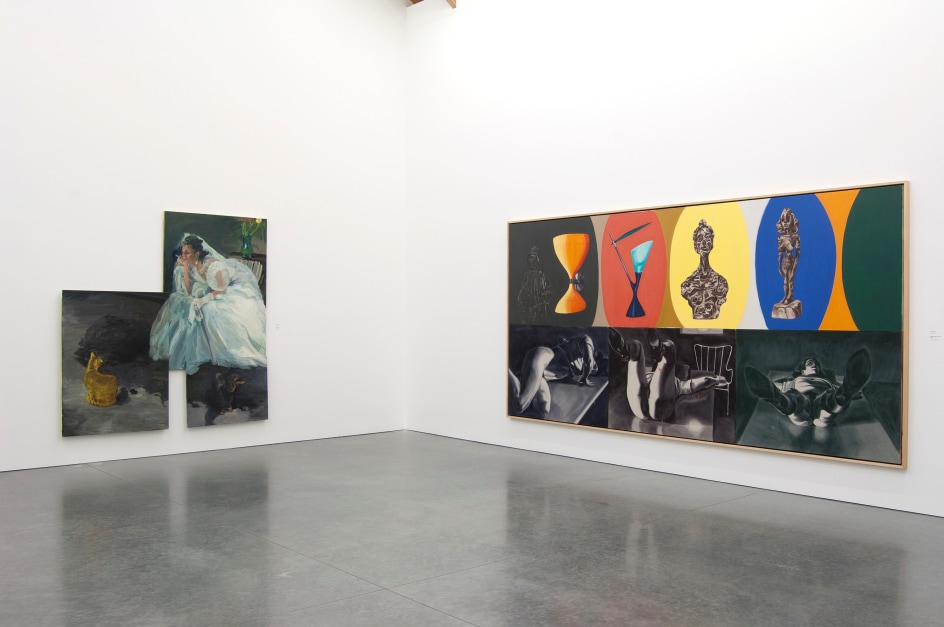 Unfinished Business: Paintings from the 1970s and 1980s by Ross Bleckner, Eric Fischl, and David Salle, Installation view, Parrish Art Museum,&nbsp;Water Mill, New York