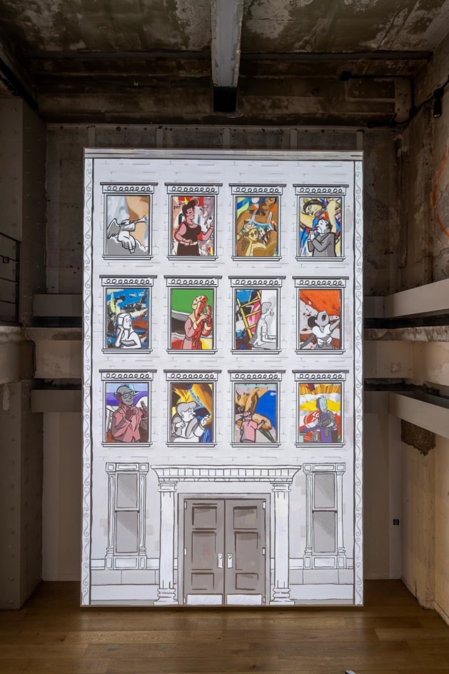 David Salle: Under One Roof, Installation view