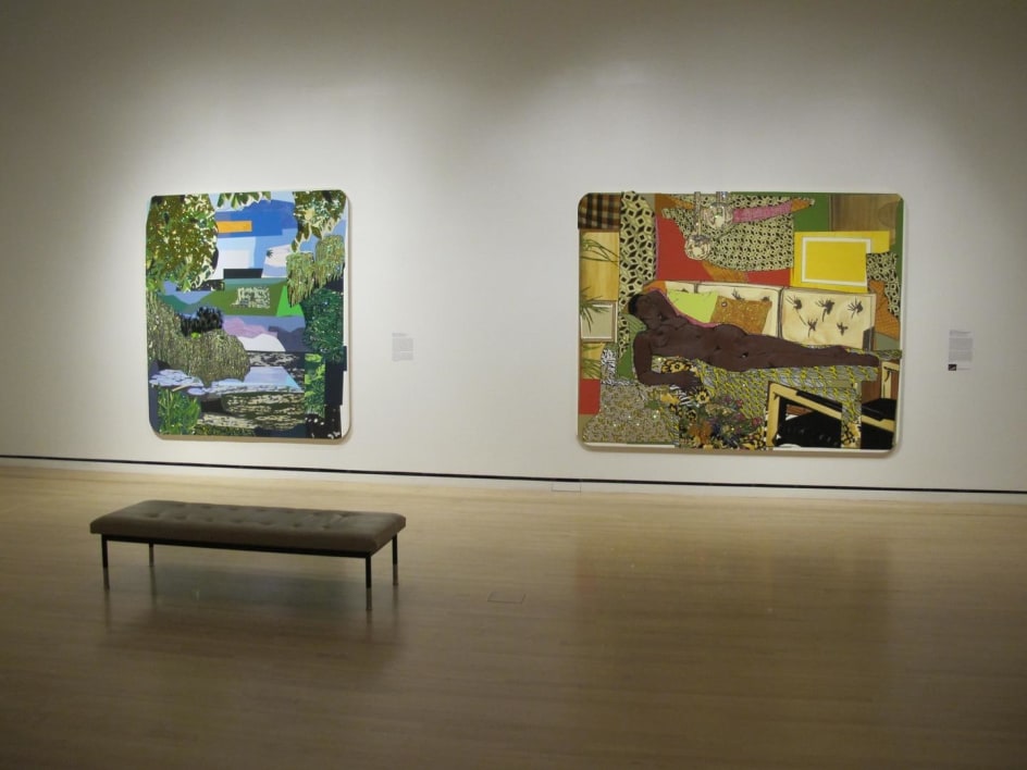  Installation view of&nbsp;Mickalene Thomas at Giverny&nbsp;at Telfair Museums&#039; Jepson Center for the Arts. Courtesy of Telfair Museums, Savannah, GA