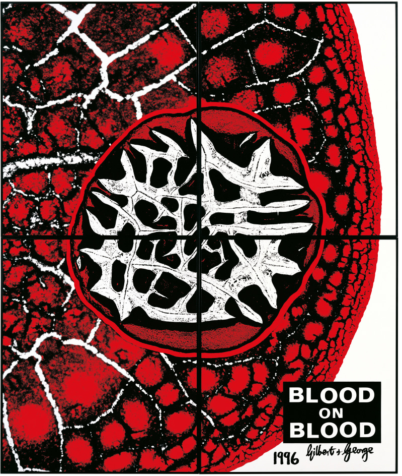 GILBERT &amp;amp; GEORGE, Blood on Blood, 1996
