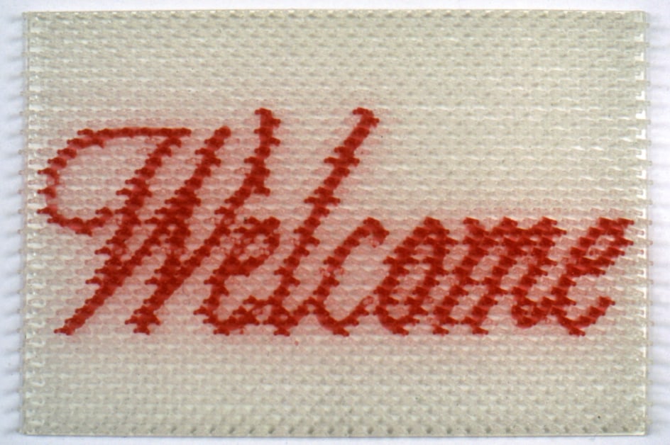 DO HO SUH, Doormat:Welcome (White), 2000