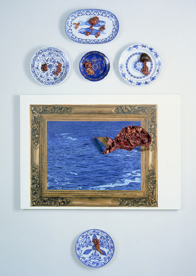 ADRIANA VAREJ&Atilde;O, Carne Marinha (cinco pratos), [Marine Meat (five plates)], 1999