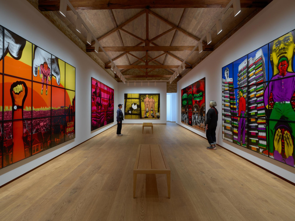 Gilbert & George: DEATH HOPE LIFE FEAR…, Installation View