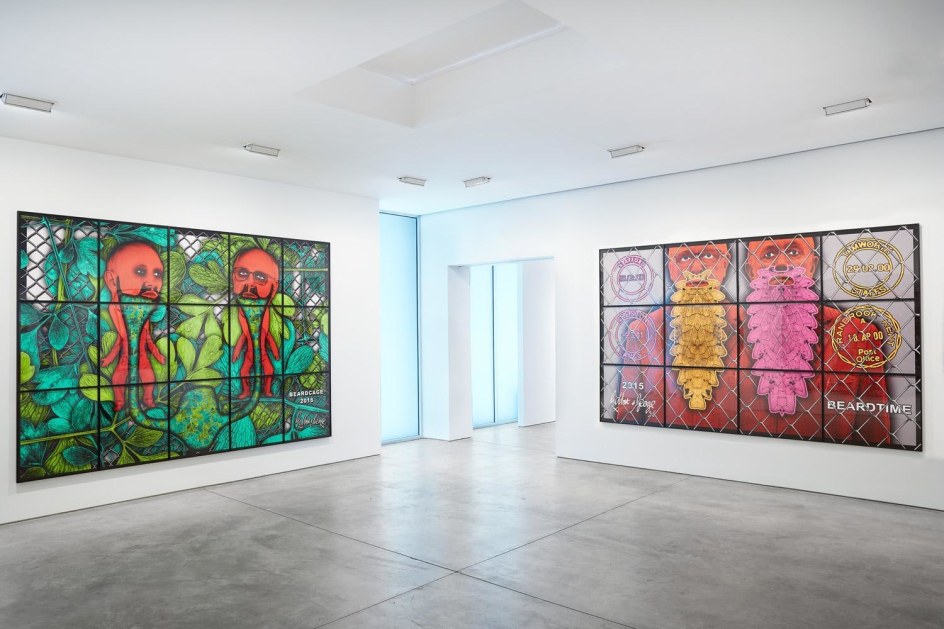 GILBERT &amp; GEORGE, THE BEARD PICTURES installation view 2