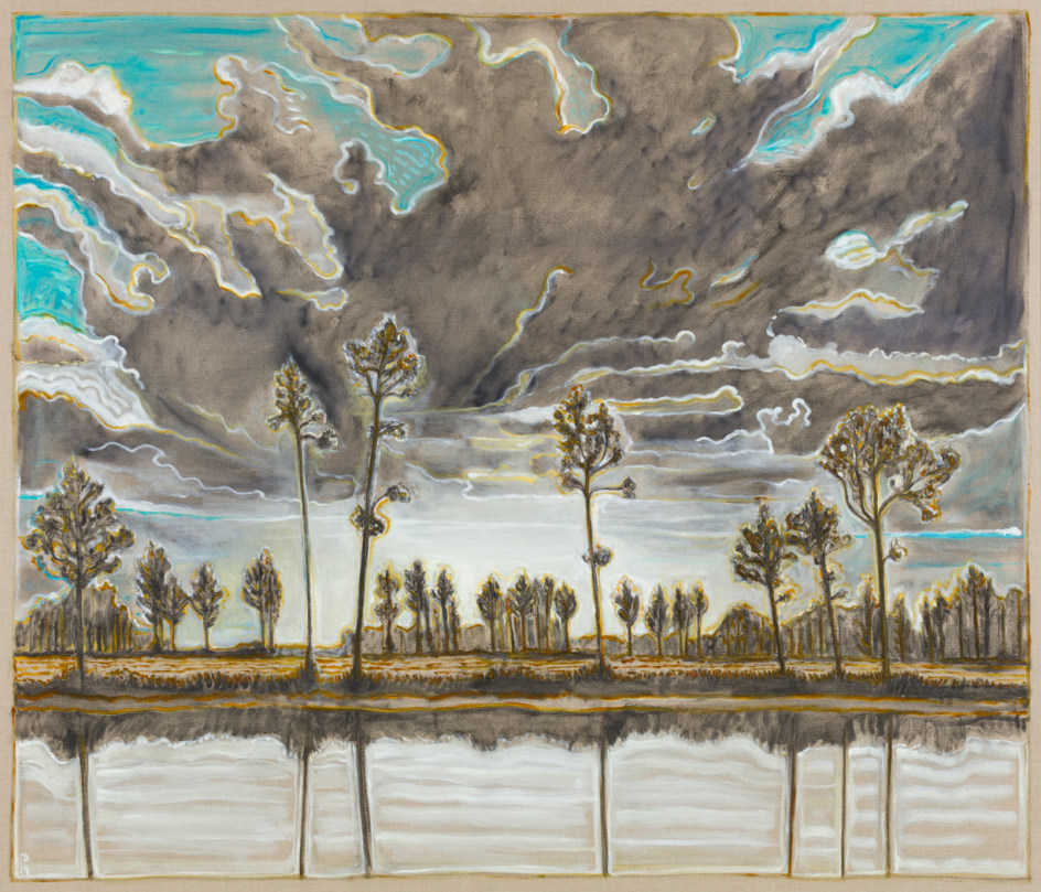 BILLY CHILDISH, trees and sky, 2019